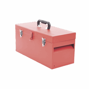 Caja de herramientas metálica con soble cerradura de 51 x 21.5 x 24cm.