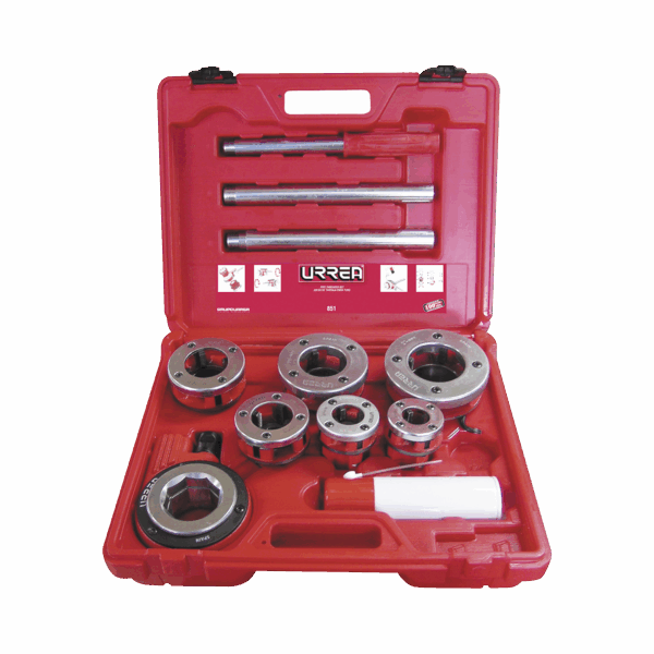 Juego de Tarraja de dados para tubo 1/2" - 2" NPT 9 piezas