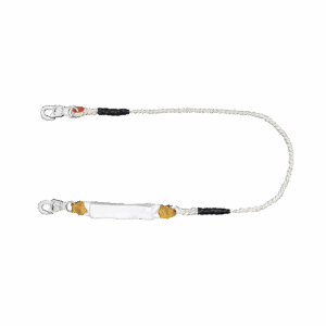 Amortiguador con Cable de Protección de  Nylon y 2 Ganchos de Seguro Doble.