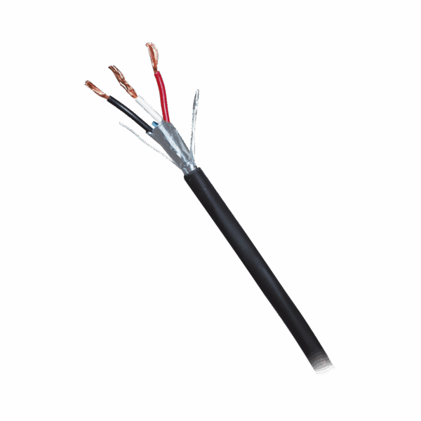 CAJA DE 305 METROS DE CABLE BLINDADO DE 3 X 18 AWG BLINDADO NEGRO