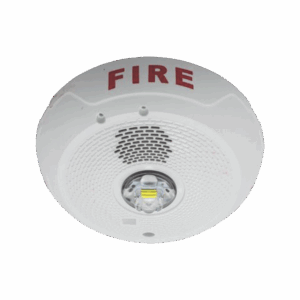 Sirena con Lámpara LED Estroboscópica, Montaje en Techo, Nivel de Candelas Seleccionable, Color blanco , Nuevo Diseño Moderno y Elegante y Menor Consumo de Corriente