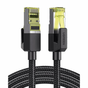 Cable Ethernet Cat7 CLASS???F/FTP Redondo con Malla de Nylon 2 Metros