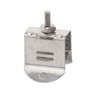 Sujetador de doble click para cable coaxial de 1/2 paquete de 10 piezas.
