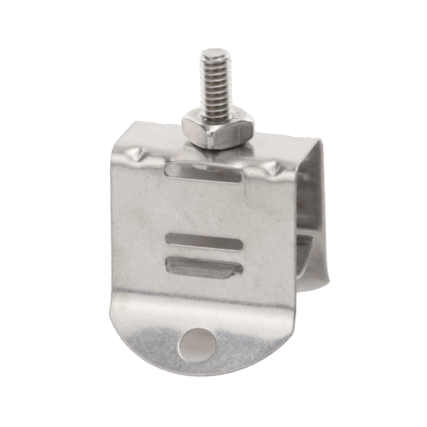 Sujetador de doble click para cable coaxial de 1/2 paquete de 10 piezas.
