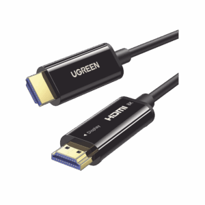 Cable HDMI de 30 Metros por Fibra Óptica 8K@60Hz / Fibra de 4 núcleos + Cobre estañado de 7 núcleos / Compatible con HDMI 2.1 / Alta velocidad 18 Gbps / 3D / HDR / Caja de Aleacion Zinc / Premium