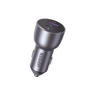 Cargador de Auto 52.5W | Puerto USB-A y USB-C | Carga Rápida | Compatible con Vehículos de 12 y 24 VCD | PD3.0 + QC3.0 | Chip Inteligente | Diseño Compacto  Mayor Eficiencia Energética | Caja de Aluminio.