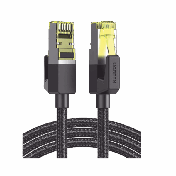 Cable Ethernet Cat7 CLASS???F/FTP Redondo con Malla de Nylon 1 Metro