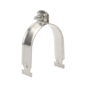 Abrazadera de Acero Inoxidable  de 3″ Para Unicanal Tipo Strut