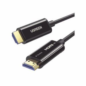 Cable HDMI de 10 Metros por Fibra Óptica 8K@60Hz / Fibra de 4 núcleos + Cobre estañado de 7 núcleos / Compatible con HDMI 2.1 / Alta velocidad 18 Gbps / 3D / HDR / Caja de Aleacion Zinc / Premium