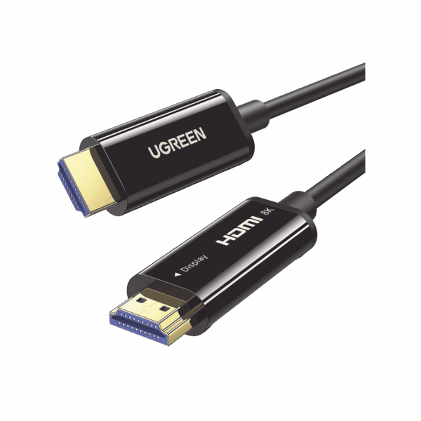 Cable HDMI de 10 Metros por Fibra Óptica 8K@60Hz / Fibra de 4 núcleos + Cobre estañado de 7 núcleos / Compatible con HDMI 2.1 / Alta velocidad 18 Gbps / 3D / HDR / Caja de Aleacion Zinc / Premium