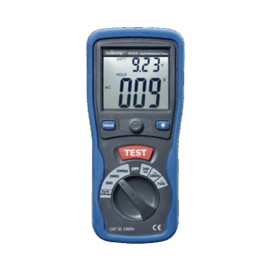 KIT de Medidor de Resistencia a Tierra Digital ( Terrómetro ), a 3 hilos  CAT III / 1000 V.