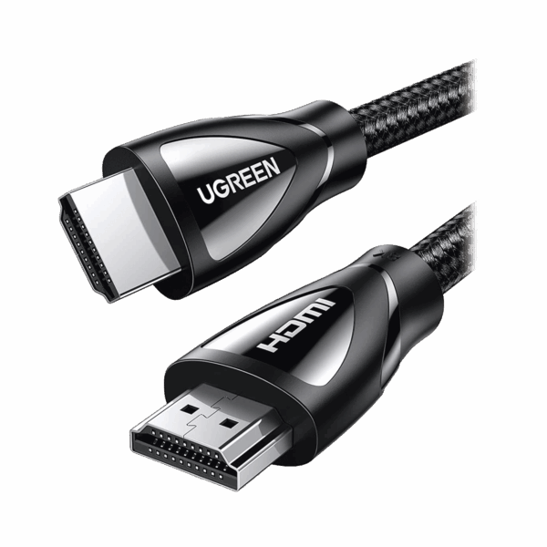 Cable HDMI 2.1 de Nylon Trenzado / 1 Metro / 8K@60Hz/4K@120Hz / eARC (Canal de Retorno de Audio / HDR10+ / VVR / HEC (Canal Ethernet HDMI) / ALLM / 3D / Dolby Atmos / Dolby Visión / 48 Gbps / Mayor Duración.