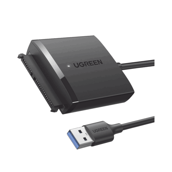 Adaptador USB 3.0 a SATA III | Compatible con Disco Duro HDD y SSD de 2.5" y 3.5" de hasta 12 TB | Velocidad USB 3.0 de hasta 5 Gbps | Alta Velocidad con UASP & TRIM | Cable de 50 cm.