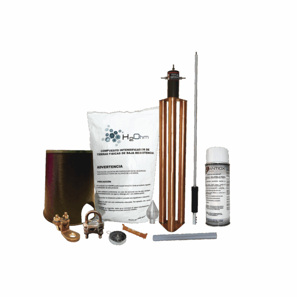 Kit Pararrayo con Accesorios de Instalación en Torre para Protección de 80 m de Diámetro.