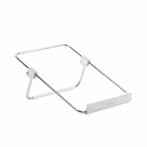 Soporte para Laptop / Plegable / Ajustable de 87 a 131 mm / Amplia compatibilidad 11”-16” / Capacidad de carga 20 KG / Antideslizante /  Ultra Ligero / Metal / ABS / Silicona / Color Plata