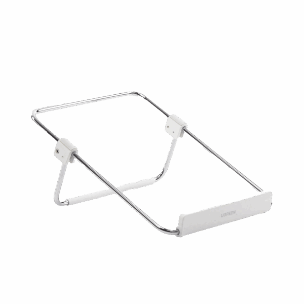 Soporte para Laptop / Plegable / Ajustable de 87 a 131 mm / Amplia compatibilidad 11''-16'' / Capacidad de carga 20 KG / Antideslizante /  Ultra Ligero / Metal / ABS / Silicona / Color Plata
