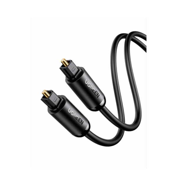Cable Óptico Toslink (S/PDIF) de Alta Calidad para Audio Digital / 3 Metros / Tapa de Proteccion / Dolby 7.1 Canales / Diseño Durable / Plug & Play / Color Negro
