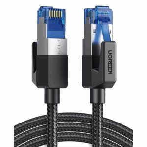 Cable Ethernet Cat8 CLASS???F/FTP Redondo con Malla de Nylon...