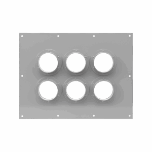 Placa Pasamuro Con Capacidad de 6 Botas de 4″