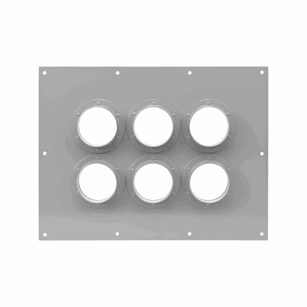 Placa Pasamuro Con Capacidad de 6 Botas de 4"
