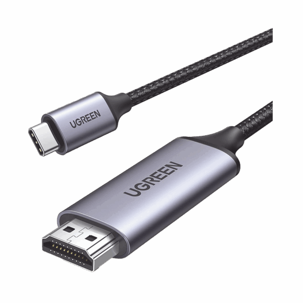 Cable USB-C 3.1 a HDMI 4K | 1.5m | Compatible con Thunderbolt 3 & 4 | Adaptador Tipo-C a HDMI | 4k@60Hz | Soporta Modo Espejo y Modo Extendido | Carcasa de Aluminio | Nylon Trenzado | Conector Niquelado | Blindaje Multicapa.
