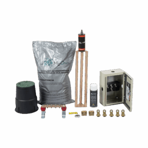 Kit de tierra Física Modelo TG45K con Electrodo Magnetoactivo 50 x 11.5 cm, Capacidad Max: 45 AMP