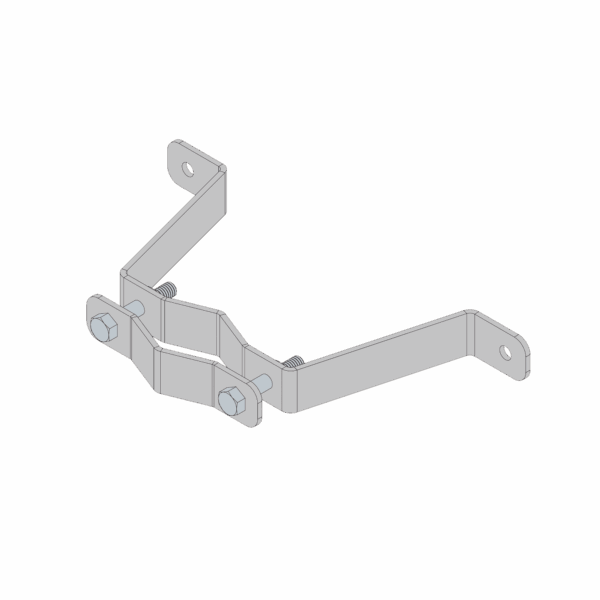 Herraje de Pared Liviano (1 pza) para Sujeción de Mástil  1" a 1-3/4".