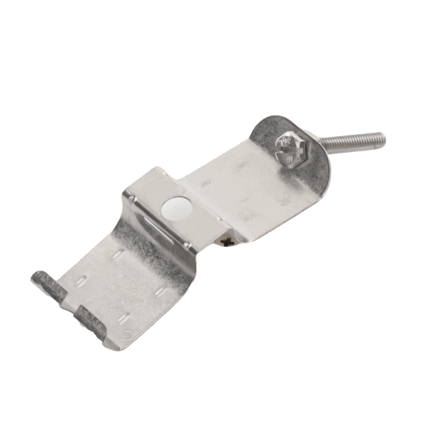 Sujetador de doble click para cable coaxial de 7/8" paquete de 10 piezas.