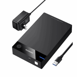 Carcasa de Disco Duro para  3.5″ y  2.5″ (Enclosure) | Con Cable USB 3.0 | Para HDD 3.5″ / SSD 2.5″ | SATA I/II/III | UASP | Hasta 16 TB | Compatible con Windows, Linux, Mac OS | No Requiere Controlador | Cable 1m | Incluye Adaptador d
