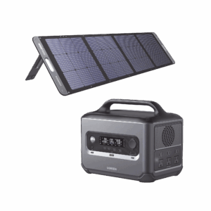 Kit de Estación de Energía Portátil 1200W (1024Wh) + Panel Solar Plegable de 200W