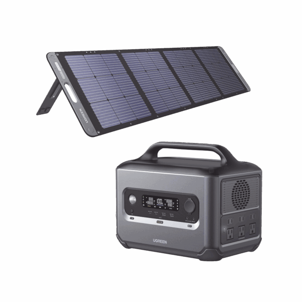 Kit de Estación de Energía Portátil 1200W (1024Wh) + Panel Solar Plegable de 200W