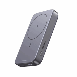 Power Bank MagSafe de 10000mAh NEXODE | 20W | 1 USB-C | 1 USB-A | Carga Rápida bidireccional | Soporta modo Standby | Soporte Plegable |  Ultra Delgado | Ultra ligero | Compatible con iPhone 15/14/13/12 | Color Gris.