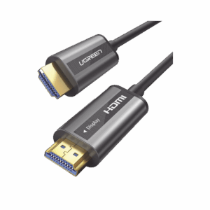 Cable HDMI de 50 Metros por Fibra Óptica 4K@60Hz | Fibra de 4 núcleos + Cobre estañado de 7 núcleos | Compatible con HDMI 2.0 | Alta velocidad 18 Gbps | 3D | HDR | Carcasa de  Zinc | Premium | 2 Años de Garantía.