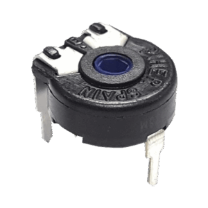 Potenciómetro de Carbón 50K, 0.15W, 10 mm, Montaje Horizontal, Ajuste Vertical.