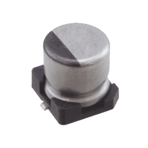 Capacitor Electrolítico de Aluminio de 1uF, 50V, 20% tipo SMD.