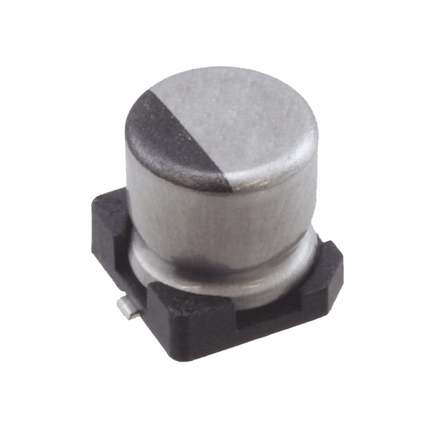 Capacitor Electrolítico de Aluminio de 1uF, 50V, 20% tipo SMD.