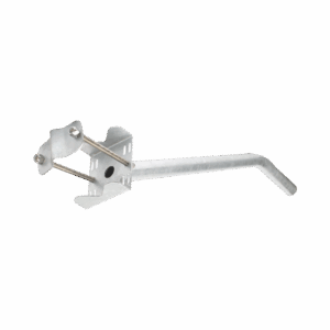 Brazo Galvanizado para Luminaria de 2″ Diámetro con Abrazadera para Poste hasta 6″ Diámetro.