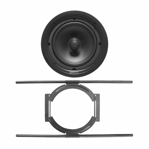 KIT de Bocina de Techo TruAudio de 6in PP6 con Soporte de Acero Rígido para Techos Suspendidos