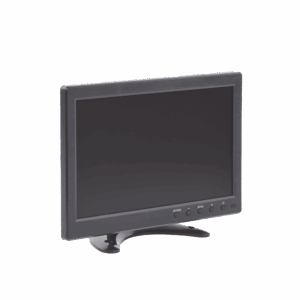 Monitor 10.1″ TFT-LCD ideal para colocar en vehículos o DVR/NVR. Entradas de video HDMI, VGA y RCA (CVBS)