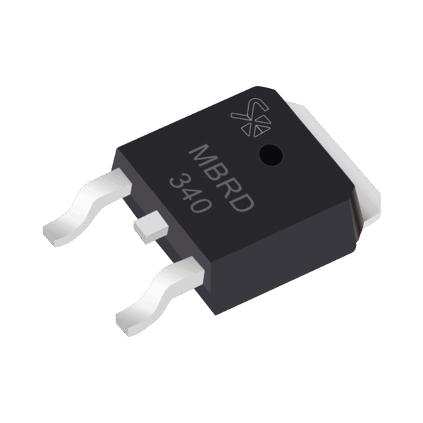 Diodo Rectificador Schottky, 3 Amp., 40 PIV, para SMD, Montaje DPAK, Tipo Anodo Dual.