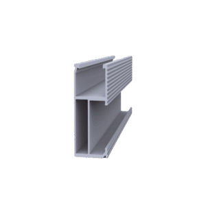 Riel 8 para montaje de módulos fotovoltaicos de aluminio anodizado de 2700mm.