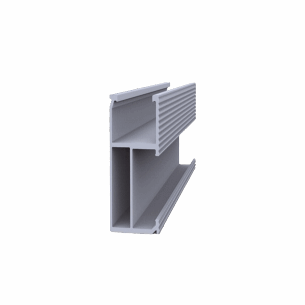 Riel 8 para montaje de módulos fotovoltaicos de aluminio anodizado de 2700mm.