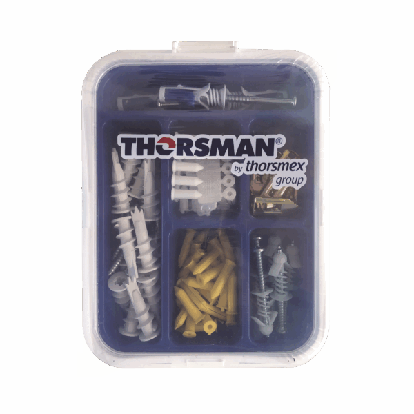 Kit para Sistemas de Fijación en Yeso, Muros Falsos, Tabique hueco, Uso en interiores  (91 piezas)