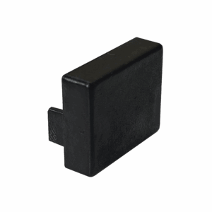 Tapa Final en Color Negro de PVC Auto Extinguible, Para Cana...