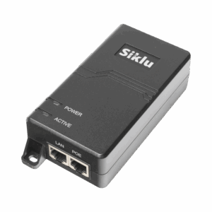 Inyector PoE Pasivo, 1 Gbps, 60 W, 55 Vcc, 100-240 Vca, Cable CA