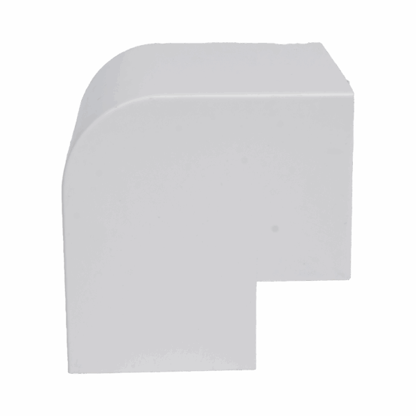 Esquinero Exterior Color Blanco de PVC Auto Axtinguible, Para Canaleta TMK-4577 (5510-02001)