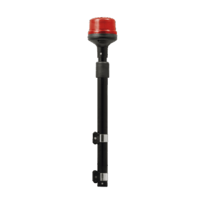 Luz Telescópica para Motocicletas, 8 LED, Roja, SAE Clase I