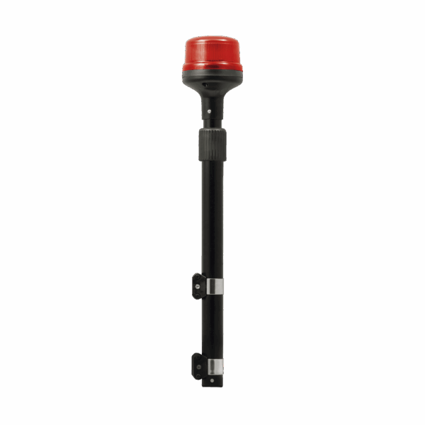 Luz Telescópica para Motocicletas, 8 LED, Roja, SAE Clase I