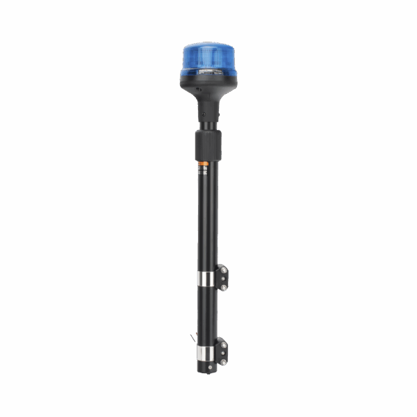 Luz Telescópica para Motocicletas, 8 LED, Azul, SAE Clase I