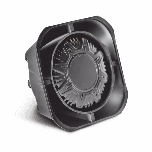 Bocina Compacta de Uso Rudo, 100 Watts de Potencia, Ideal Para Vehículos de Encubierto, Montaje Universal, 11 Ohms de Impedancia